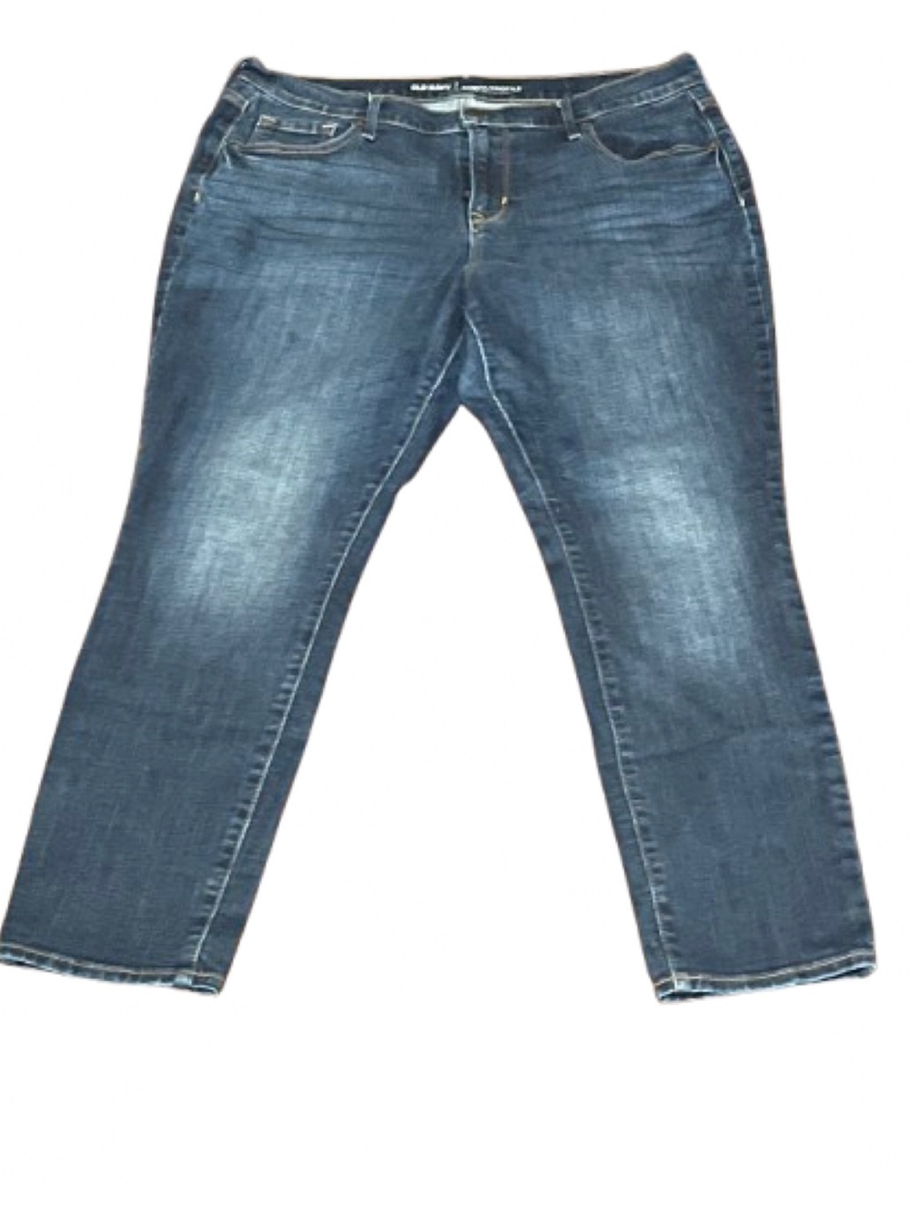 Old Navy Women’s 14S Curvy Profile Mid-Rise Jeans Faded Blue Wash